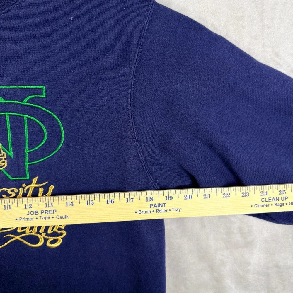 Vintage 90s Champion Notre Dame Sweatshirt‎ Mens Medium Embroidered Made In USA